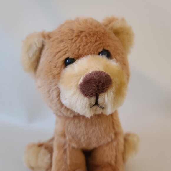 Mega Toys Stuffed Plush Puppy Dog Bear Brown 6" - Picture 6 of 7